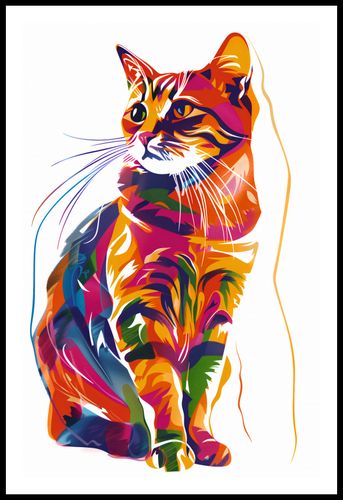 Plakat 53x81cm Nasycony Kot na Arena.pl