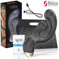 ibiza model 8435565958961 - stymulator wibracyjno-obrotowy usb, fioletowy