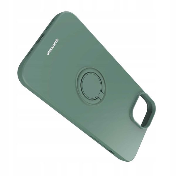 Spacecase Silicone Ring Iphone 15 Plus Dark Green zdjęcie 6