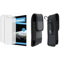 folia ochronna do cat s62 / s62 pro - 5.7" + etui futerał na pasek kabura