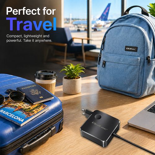 Qoltec ładowarka GaN 100W USB-C PD 1,8m na Arena.pl