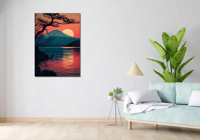 Obraz 70x100cm Góra Wieczorem zdjęcie 2