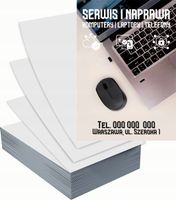Ulotki A5 reklamowe firmowe 1000szt projekt w cenie SERWIS LAPTOPÓW
