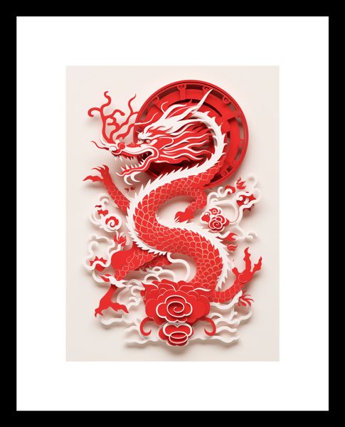 Plakat 13x18cm Czerwony Smok zdjęcie 3