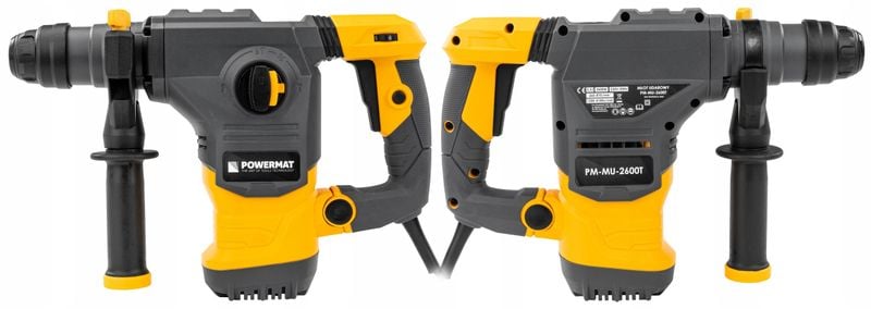 MŁOT UDAROWY MŁOTOWIERTARKA UDAR SDS+ 2600W 5,5J WALIZKA 3X WIERTŁO DŁUTA zdjęcie 13