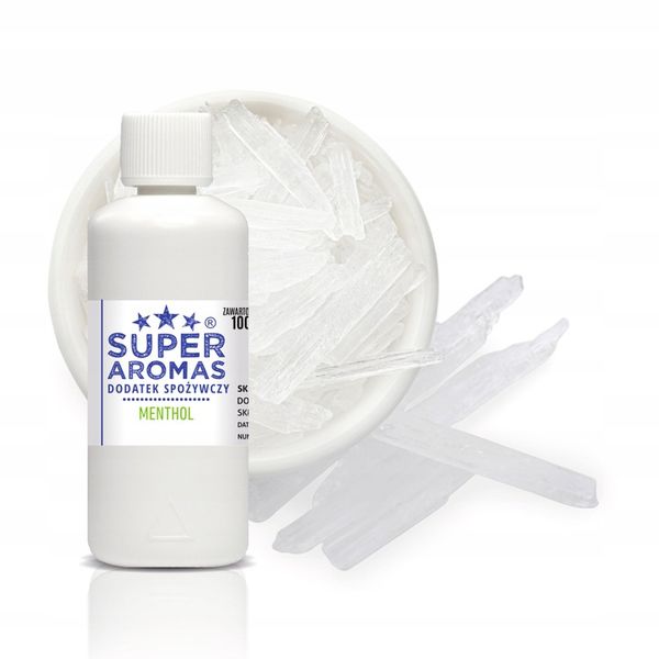 SUPER AROMAS Dodatek Spożywczy MENTHOL 100 ml zdjęcie 2