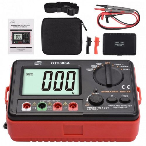 MIERNIK REZYSTANCJI IZOLACJI TESTER RCD AC DC LCD na Arena.pl