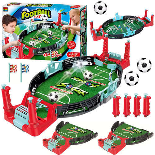 Gra Zręcznościowa Mini Stół Do Piłkarzyków Piłka Nożna Gra Rodzinna Zestaw na Arena.pl
