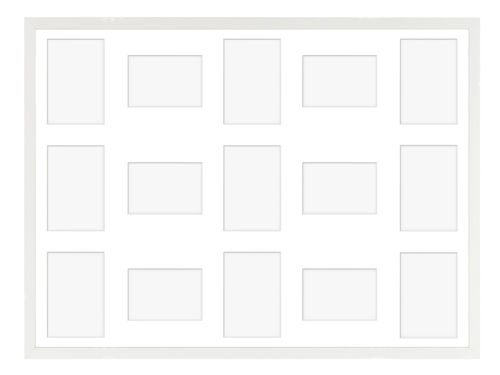 Ramka na 15 zdjęć Hekla 60x80x15 MDF galeria biały 1szt. na Arena.pl