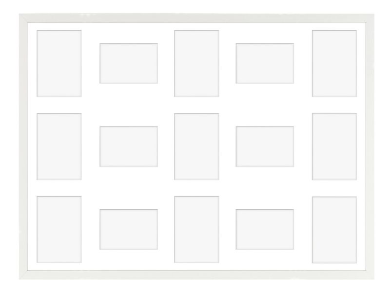 Ramka na 15 zdjęć Hekla 60x80x15 MDF galeria biały 1szt. zdjęcie 2