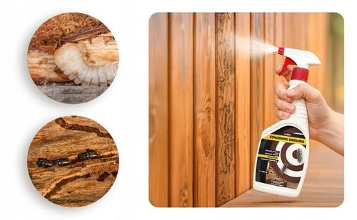 STRONG SILNY ŚRODEK NA KORNIKI KOŁATKI SPUSZCZELE PERMETRYNA SPRAY 450 na Arena.pl