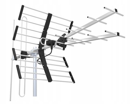 ANTENA Kierunkowa DVB-T2 Filtr LTE 4K 120km VHF UHF WSZYSTKIE MUX 8 na Arena.pl