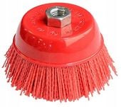 SZCZOTKA CZOŁOWA 125mm M14 NYLONOWA DO DREWNA METALU NA SZLIFIERKĘ