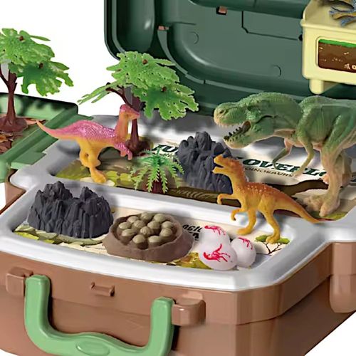 DINOZAURY W PLECAKU T-REX FIGURKI DINO ZESTAW ODKRYWCY ZABAWKA PREZENT na Arena.pl