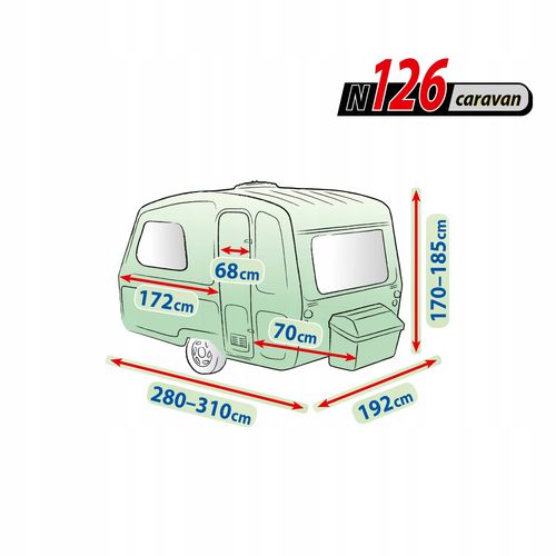 PROFESJONALNY Pokrowiec na przyczepę Niewiadów 126 na Arena.pl