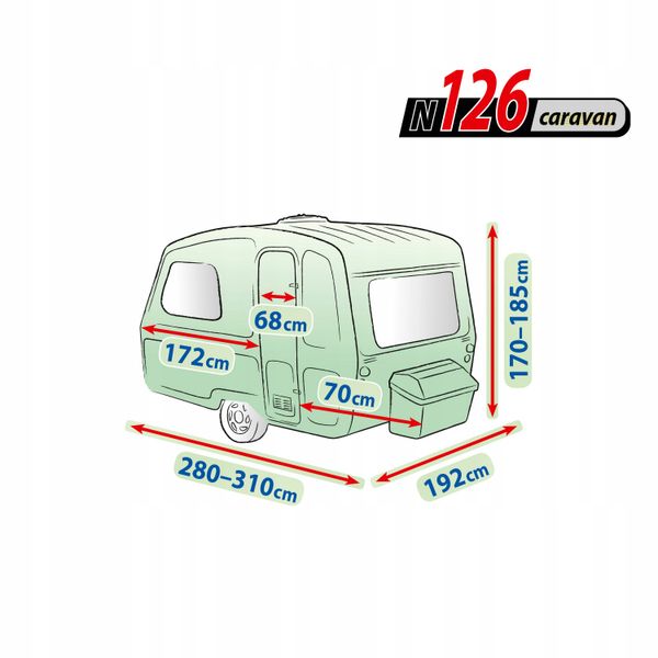 PROFESJONALNY Pokrowiec na przyczepę Niewiadów 126 zdjęcie 4