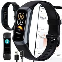 SMARTWATCH WATCH ZEGAREK CZARNY C60 Opaska FIT SMARTBAND Pulsometr iOS ANDROID AMOLED PULS