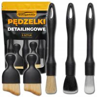 Pędzle Zestaw 5 Pędzelków Detailingowych Do Kokpitu Wnętrza Auta Felg