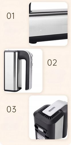 MIKSER RĘCZNY ROBOT KUCHENNY TODOMI TURBO PODKŁADKA TRZEPACZKI HAKI 5 BIEGI na Arena.pl