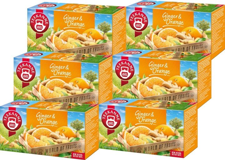 (x6) TEEKANNE Herbata Ginger Orange 20tb zdjęcie 1