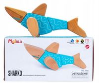 Klocki drewniane Sharko 7w1 3+ Malblo