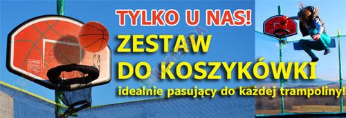 Kosz do trampoliny + piłka TR0016 na Arena.pl