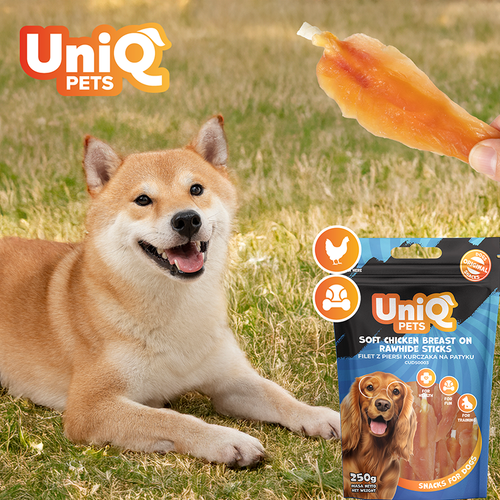 Przysmaki dla psa filet z piersi kurczaka WOOFERS 250g UNIQ PETS na Arena.pl