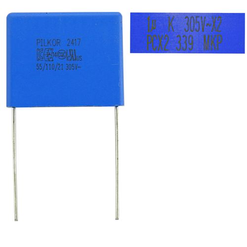 Kondensator polipropylenowy foliowy PCX2339  PCX2 339 MKP 305V 1uF X2 na Arena.pl