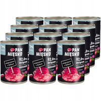 Pan Mięsko Karma mokra dla psa Wieprzowina z dzikiem 400g x 12 sztuk