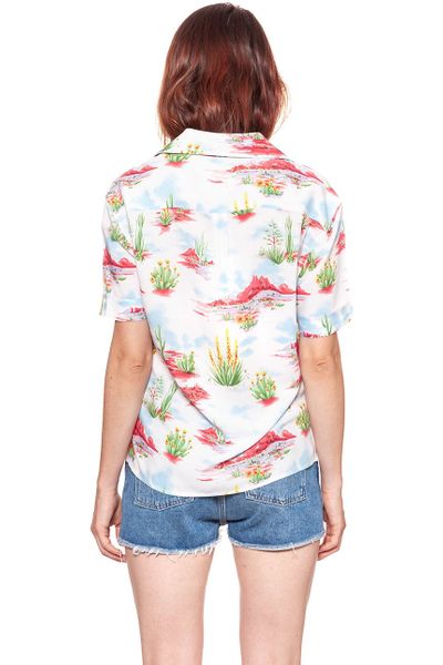 KOSZULA WRANGLER CUBAN SHIRT WHITE W5247SE12 M zdjęcie 2