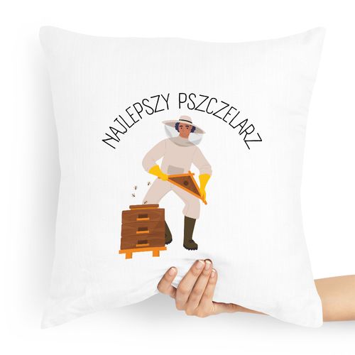Poduszka Prezent Dla Pszczelarza Najlepszy Z Nadrukiem Ze Zdjęciem na Arena.pl