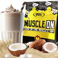GAINER białko węglowodany masa Real Pharm MUSCLE ON 1000g BIAŁA CZEKO KOKOS