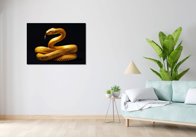 Plakat 100x70cm Złoty Wąż zdjęcie 4