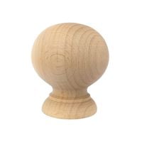 Gałka wieszak drewniany z mufą ∅ 80 mm kula - GD00298