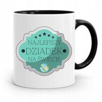 Kubek Czarny Prezent Dla Dziadka Najlepszy Dziadek Z Nadrukiem Ze Zdjęciem