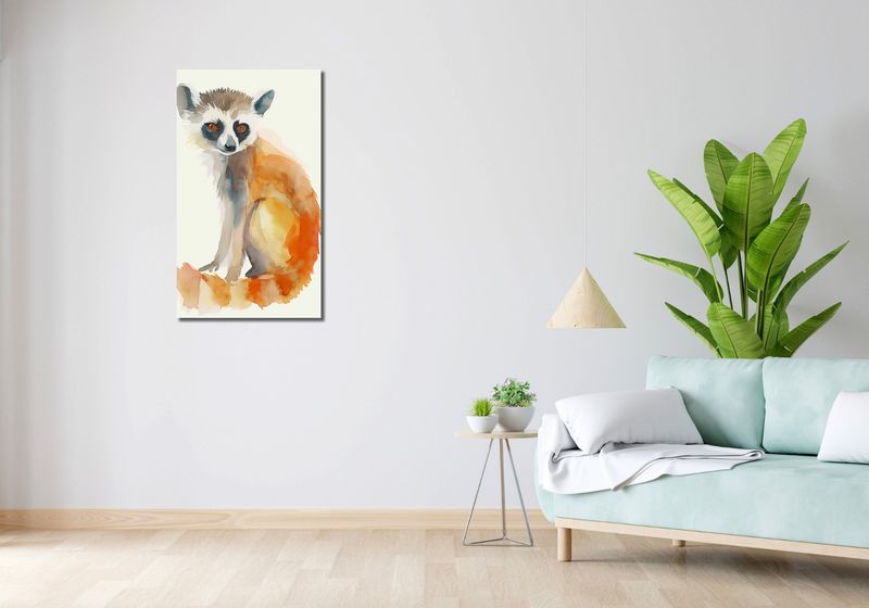 Obraz 50x90cm Lemurek zdjęcie 2