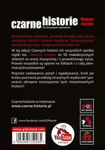 Czarne historie. Upiorna muzyka. Gra towarzyska na Arena.pl