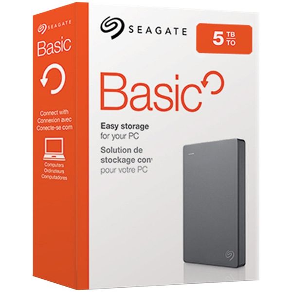 seagate dysk zewnętrzny basic (2.5", 5tb, usb 3.0) zdjęcie 1