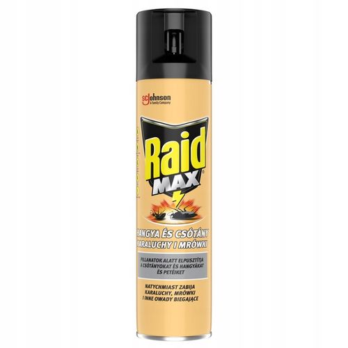 3X SPRAY NA OWADY BIEGAJĄCE RAID MAX AEROZOL PRZECIW KARALUCHOM na Arena.pl