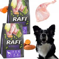 sucha karma dla psa rafi adult z królikiem 3 kg - 2 szt.