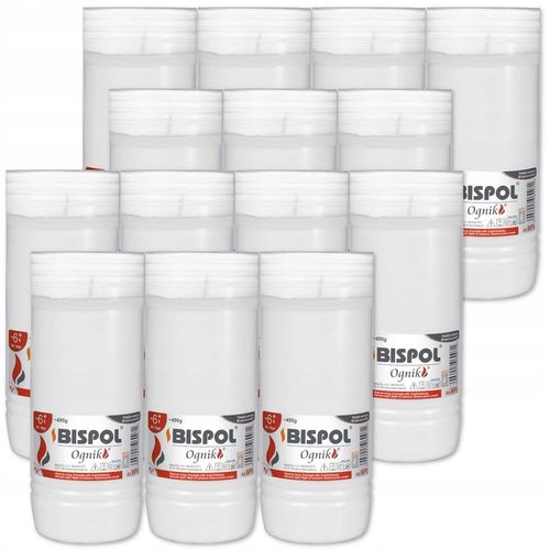 Wkłady do zniczy parafinowe Bispol WP6 144h 6 dni 14 sztuk na Arena.pl