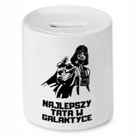 Skarbonka Dla Taty Najlepszy Tata W Galaktyce Z Nadrukiem Ze Zdjęciem