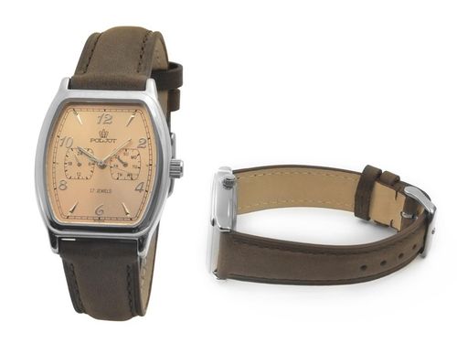 MECHANICZNY ZEGAREK POLJOT 26668 CHAMPAGNE DAY / DATE na Arena.pl