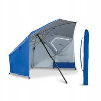 PARASOL PLAŻOWY Ogrodowy z POKROWCEM Niebieski DUŻY Tadar Deluxe XL 240 cm