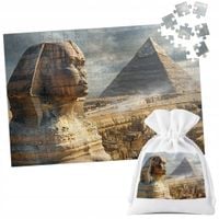 PUZZLE TRADYCYJNE - EGIPT SFINKS ZABYTEK WIDOKI PIĘKNE - 24 el