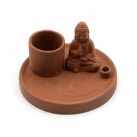 Podstawka pod Kadzidełka Budda - Wielofunkcyjna, Naturalna Terakota