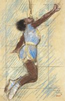 Miss Lala at the Fernando Circus, Edgar Degas - plakat 21x29,7 cm