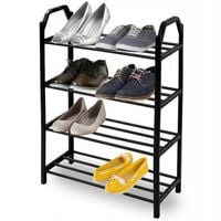 SZAFKA NA BUTY OBUWIE PÓŁKA REGAŁ STOJAK LOFTOWY DO PRZEDPOKOJU CZARNY
