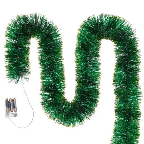 łańcuch led choinkowy zielony na baterie świąteczny na choinkę 6 metrów na Arena.pl
