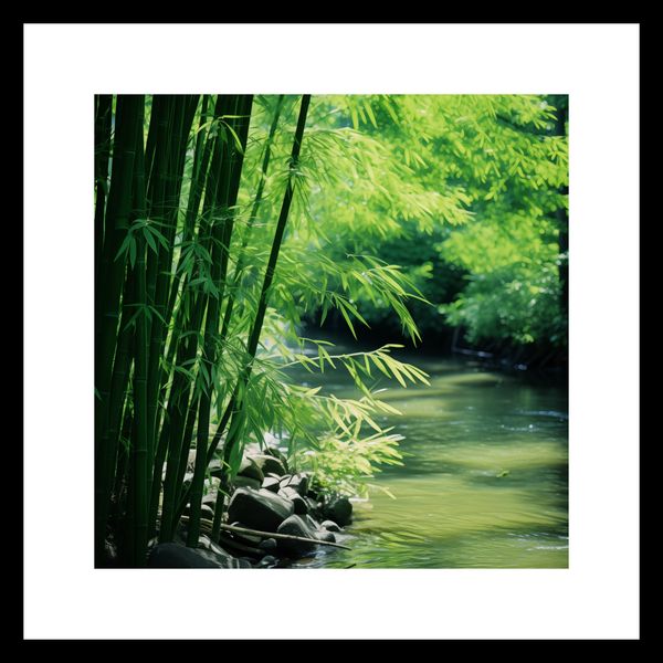 Plakat 20x20cm Spokój Bambusów zdjęcie 3